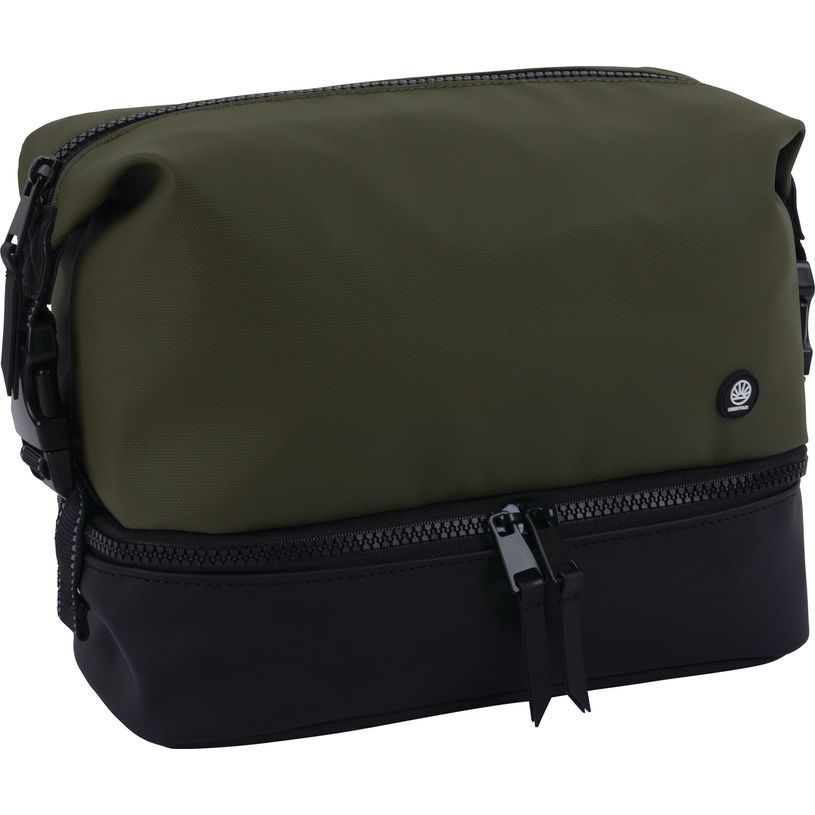 3664447197852-Trousse de toilette Cork - noir/kaki - Oberthur--0