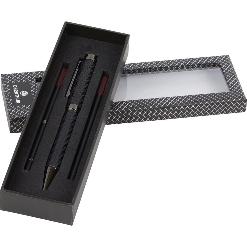 3664447220574-Coffret bille et 2 recharges Durban - noir gun - Oberthur--1