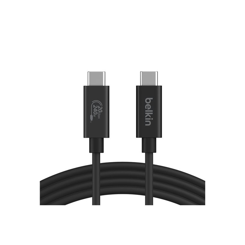 745883879892-Belkin - Câble USB - 24 pin USB-C (M) pour 24 pin USB-C (M) - USB 2.0 / USB 3.0 / USB 3.2 / USB 4.0 /Thunderbolt 3 / Thunderbolt 4 - 2 m - Alimentation USB (240 W), pris-P_405253016_3-2
