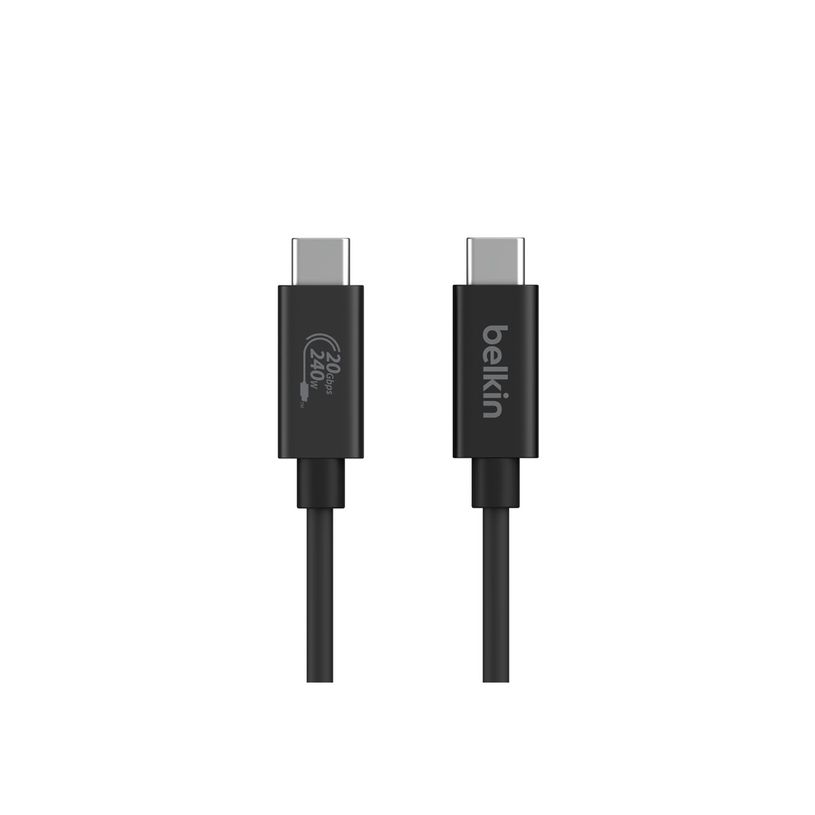 745883879892-Belkin - Câble USB - 24 pin USB-C (M) pour 24 pin USB-C (M) - USB 2.0 / USB 3.0 / USB 3.2 / USB 4.0 /Thunderbolt 3 / Thunderbolt 4 - 2 m - Alimentation USB (240 W), pris-P_405253016_4-3
