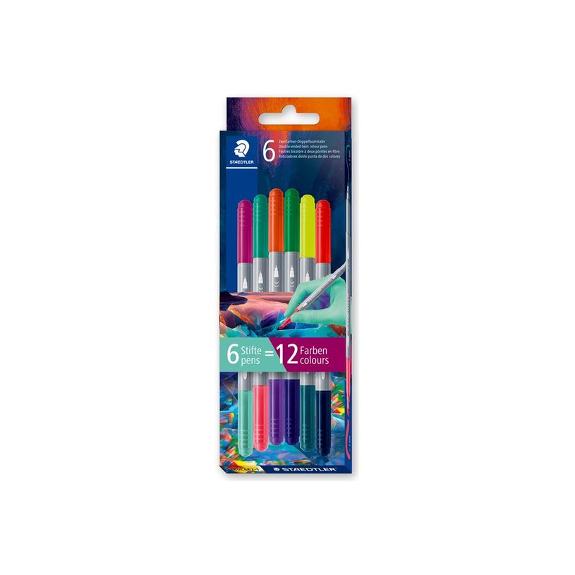 4007817165690-STAEDTLER 3280 - Marqueur double pointe - couleurs assorties - 1 mm / 3 mm - fin / large-P_405253157_1-0