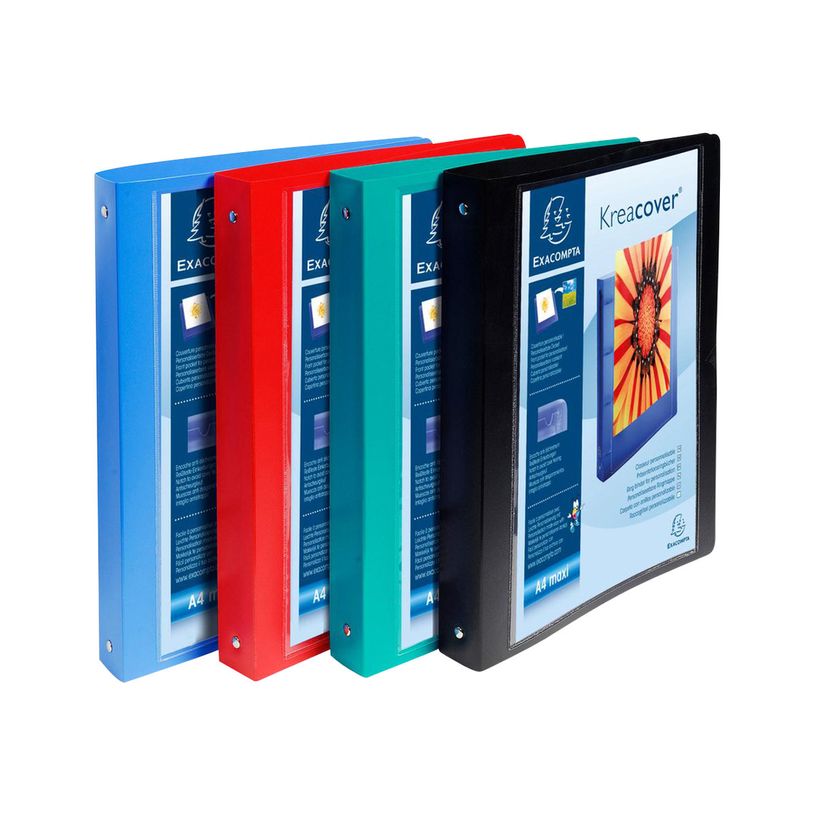 3130630512295-Exacompta Kreacover - Classeur à anneaux personnalisable - largeur de dos : 40 mm - pour A4 Maxi - capacité : 225 feuilles - dis-P_405253696_1-0
