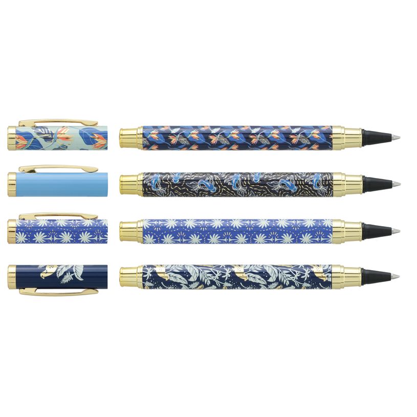 3173740255041-Rollink métal INK "Blue" Corps métal 4 motifs assortis--4