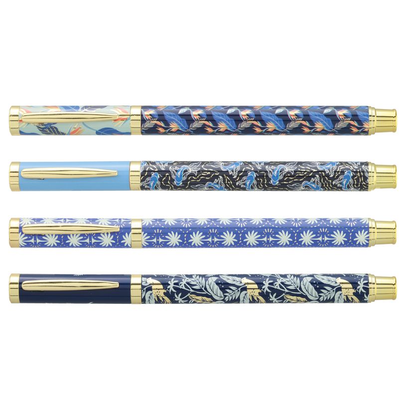 3173740255058-Plumink métal INK "Blue" Corps métal 4 motifs assortis--1