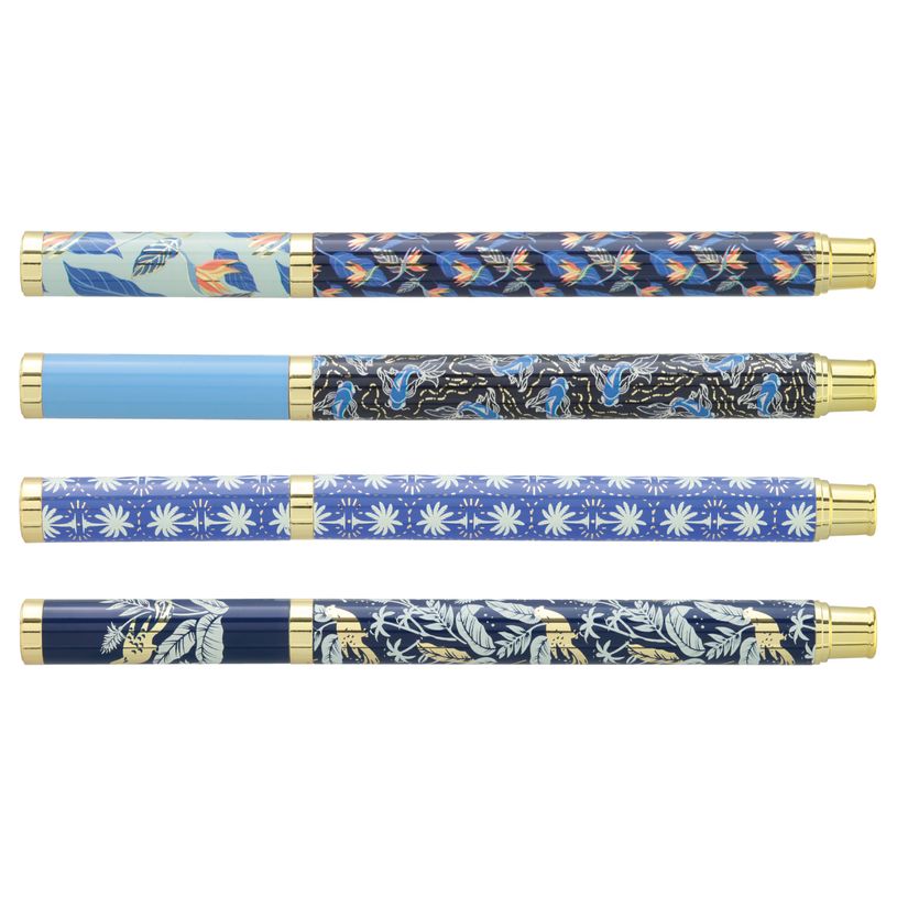 3173740255058-Plumink métal INK "Blue" Corps métal 4 motifs assortis--2