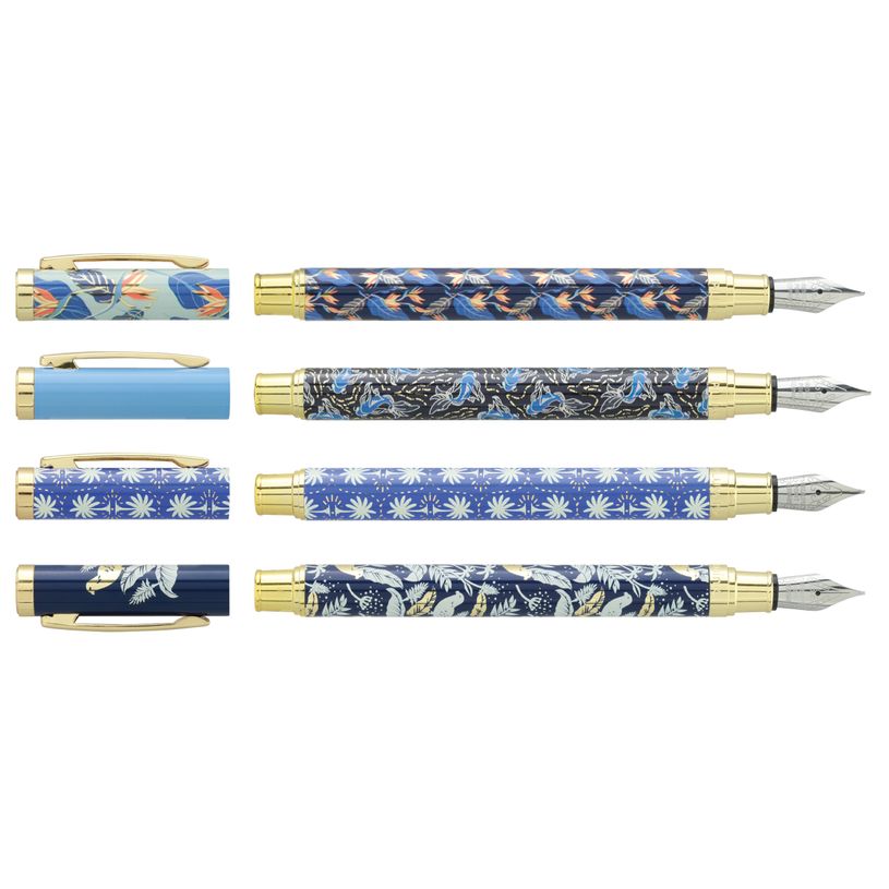 3173740255058-Plumink métal INK "Blue" Corps métal 4 motifs assortis--4