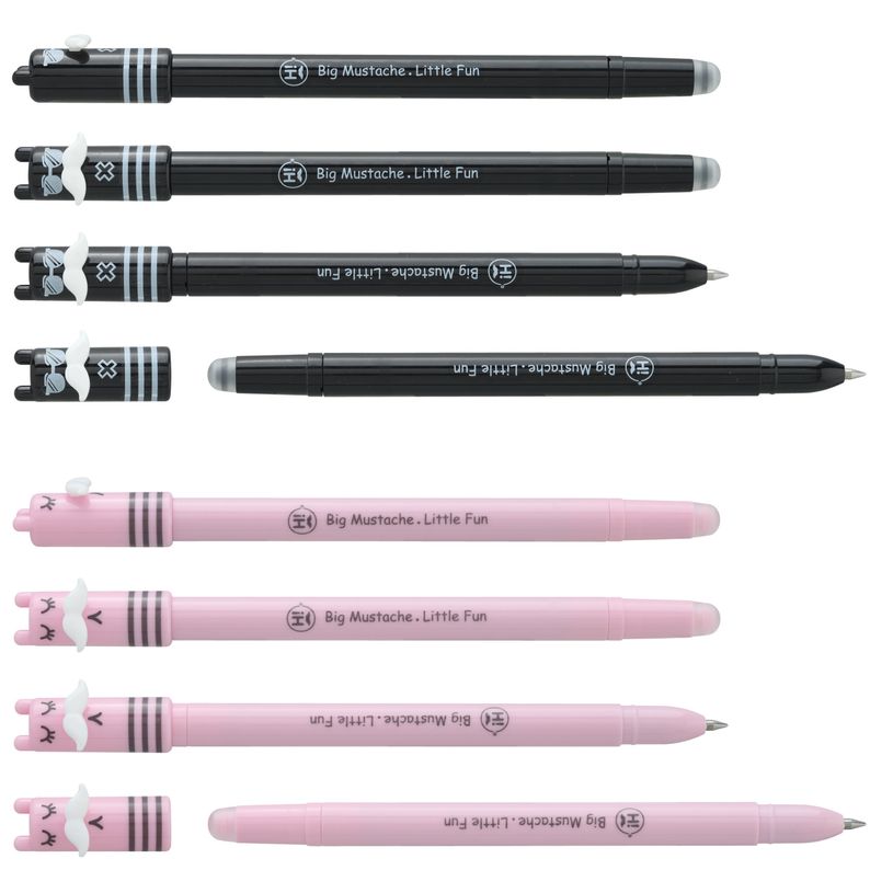 3173740255805-Stylo effaçable par gomme SMILE "Moustachou"--0