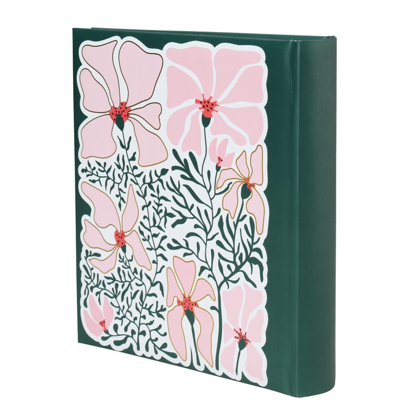3173749254182-Album photos fantaisie mémo 200 ERICA "Flowers 4" pour 200 photos 10 x 15 cm coloris vert--3