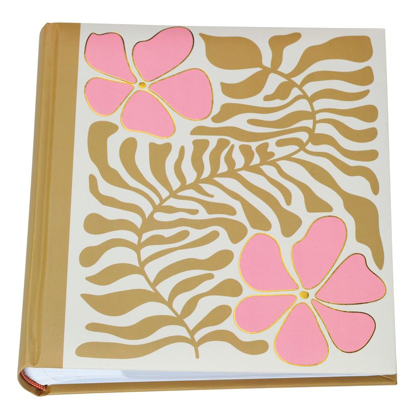 3173743254188-Album photos fantaisie mémo 200 ERICA "Flowers 4" pour 200 photos 10 x 15 cm coloris jaune--1