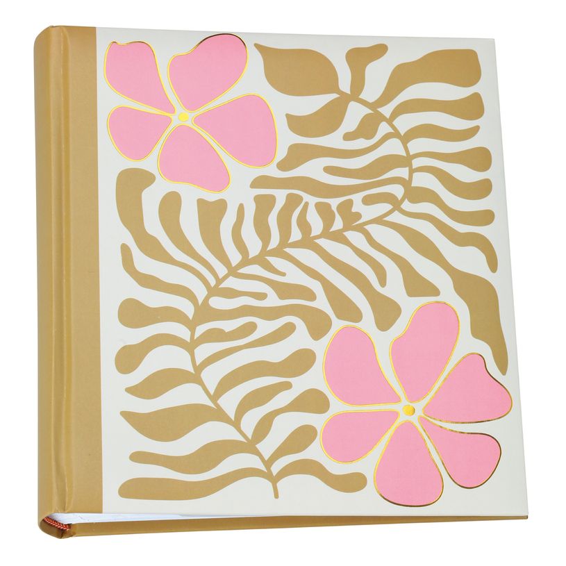 3173743254188-Album photos fantaisie mémo 200 ERICA "Flowers 4" pour 200 photos 10 x 15 cm coloris jaune--2