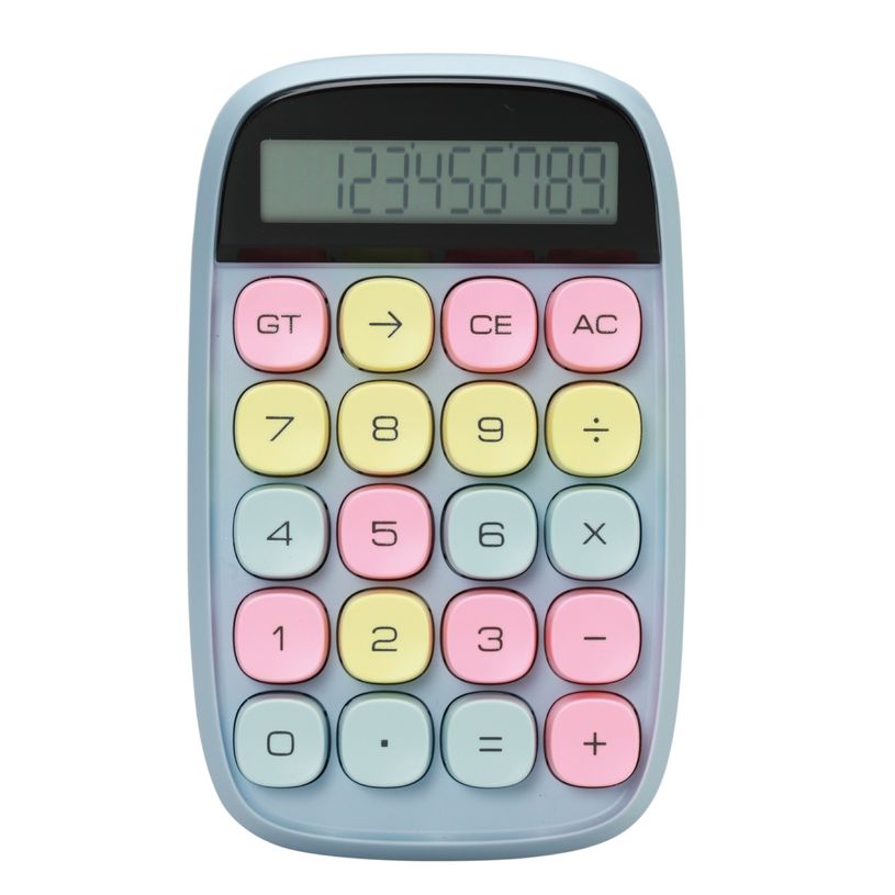 3173741254654-Calculatrice semi bureau SIGN "Pop petite" coloris bleu --0