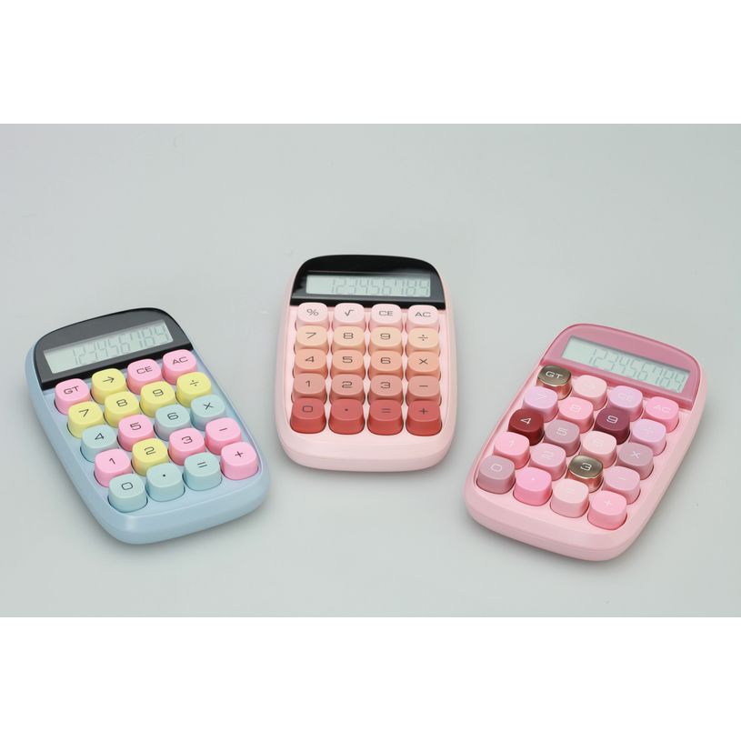 3173742254653-Calculatrice semi bureau SIGN "Pop petite" coloris rose --5