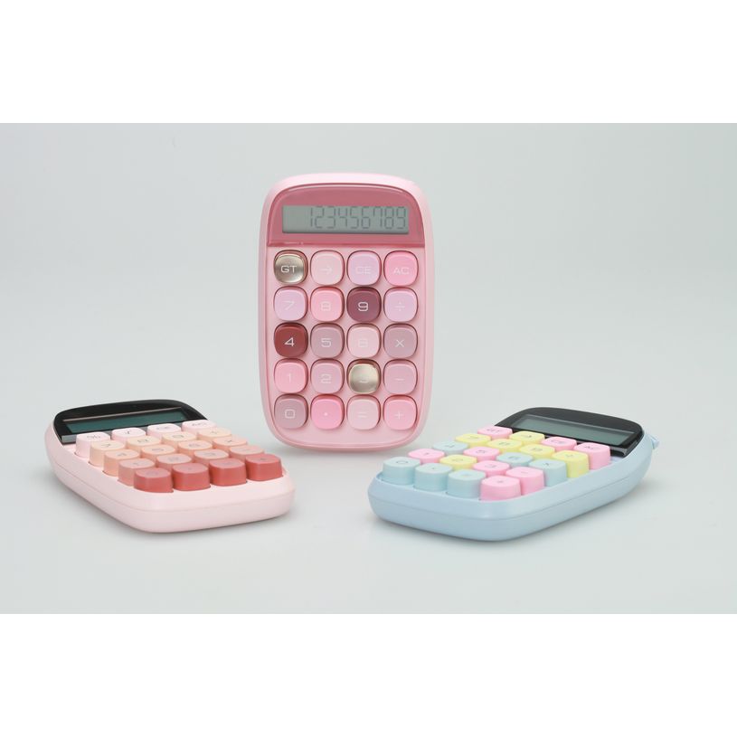 3173742254653-Calculatrice semi bureau SIGN "Pop petite" coloris rose --6