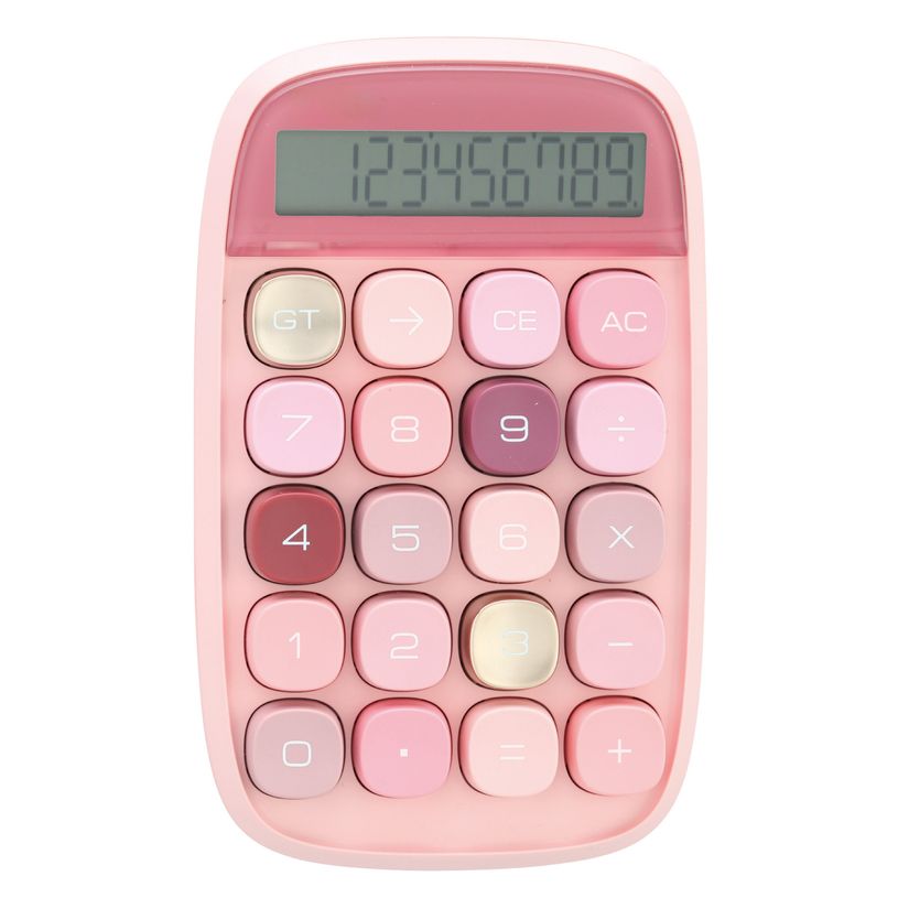 3173742254653-Calculatrice semi bureau SIGN "Pop petite" coloris rose --0