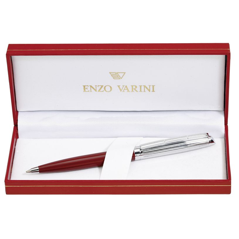 3219918250026-Stylo à bille rétractable ENZO VARINI "4 en 1 CMYK" coloris du corps vert & rose--2