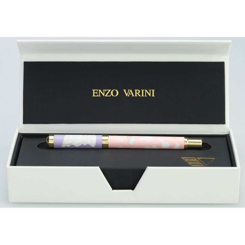 3219918220180-Roller ENZO VARINI "Palazzo Greek Têtes" coloris rose & violet--7