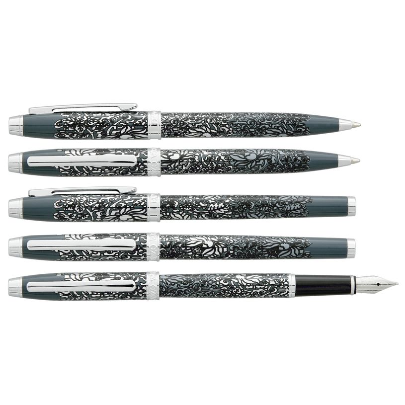 3219918260186-Parure bille + plume ENZO VARINI "Palazzo Greek Têtes" coloris rose & violet--4