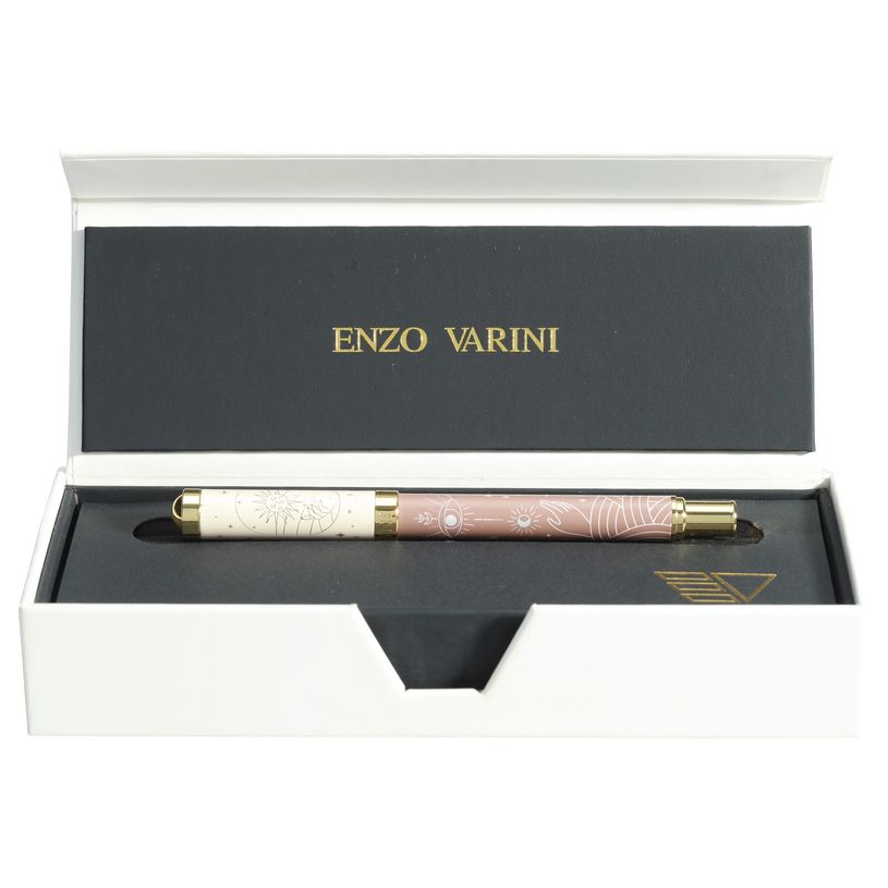 3219918220050-Roller ENZO VARINI "Celestial" coloris marron & beige--0