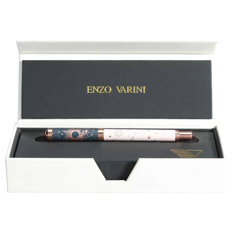 3219918240133-Plume ENZO VARINI "Celestial" coloris bleu & rose --0