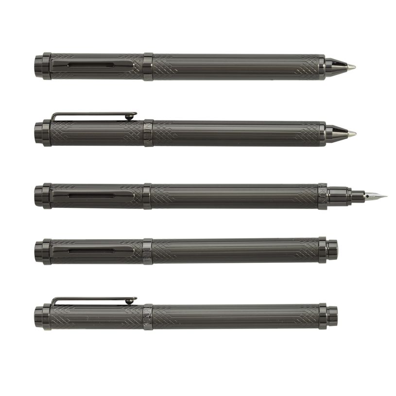 3219918260278-Parure bille + plume ENZO VARINI "Taormina XL Bugs" motifs abeilles coloris blanc --4