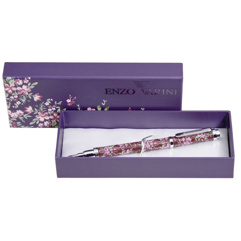 3219918240324-Plume ENZO VARINI "Taormina XL Bugs" motifs scarabées coloris vert gris--6