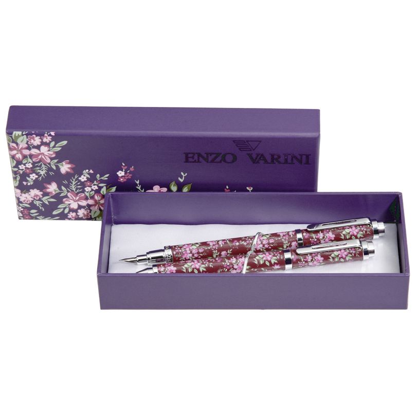 3219918260322-Parure bille + plume ENZO VARINI "Taormina XL Bugs" motifs scarabées coloris vert gris--3