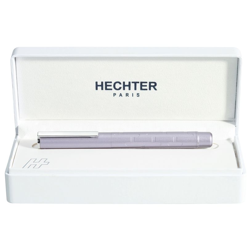 3219911840330-Plume HECHTER PARIS "Silhouette Milky Way" coloris violet clair métallisé--0