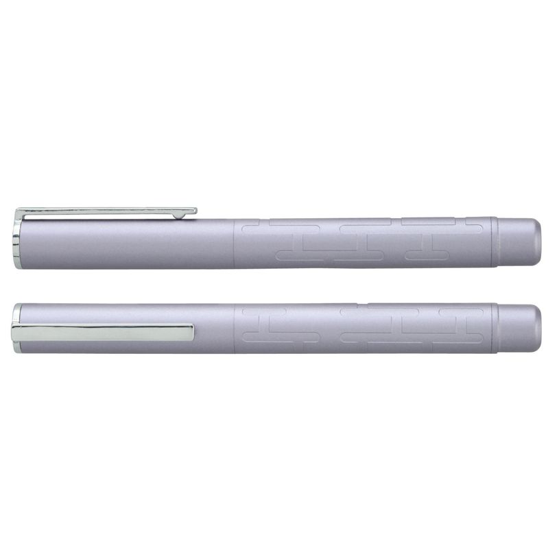 3219911860338-Parure plume + roller HECHTER PARIS "Silhouette Milky Way" coloris violet clair métallisé--3