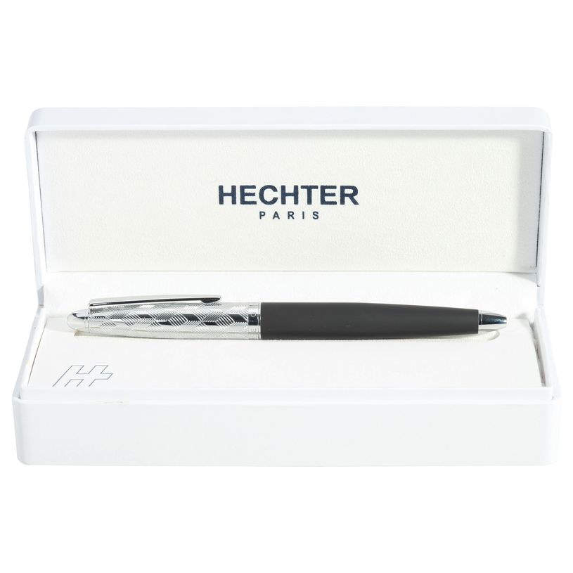 3219911850377-Bille HECHTER PARIS "Alliance Quadrillage" coloris noir--0