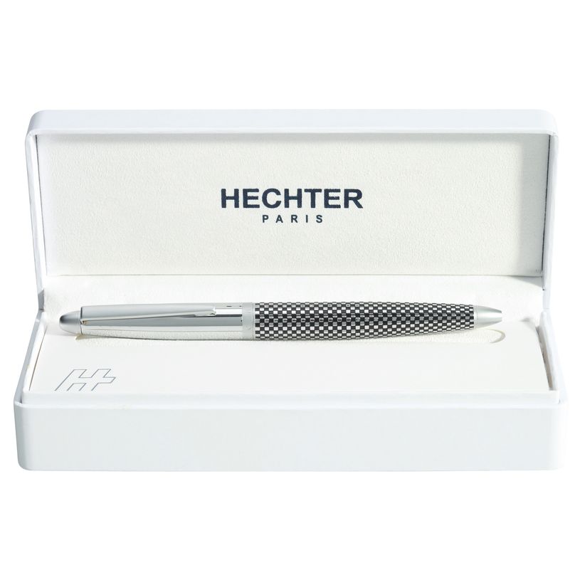 3219911850384-Bille HECHTER PARIS "Alliance Quadrillage" coloris silver--0