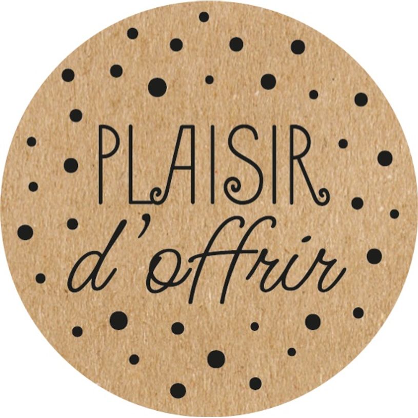 5014702152764-Plaisir d’Offrir – 500 étiquettes rondes autocollantes kraft à pois noirs – rouleau pratique--0