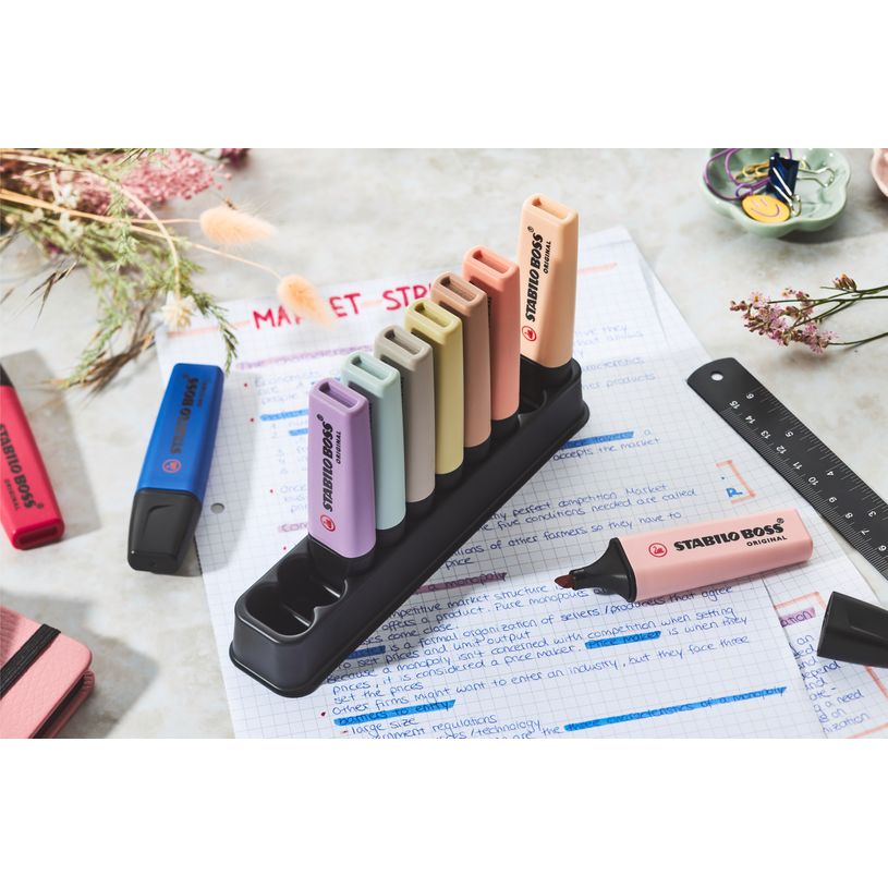 4006381624428-STABILO – 10 surligneurs BOSS édition Wild Flowers – pointe biseautée 2 à 5 mm--2