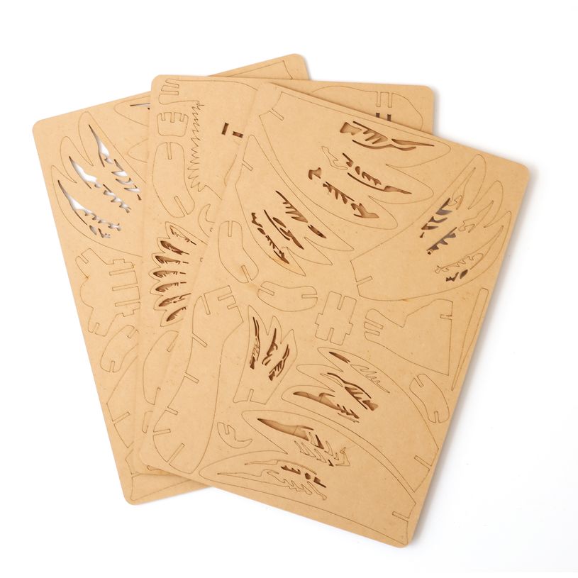 3532436510527-Maquette bois 3D - Condor - 49 pièces--1