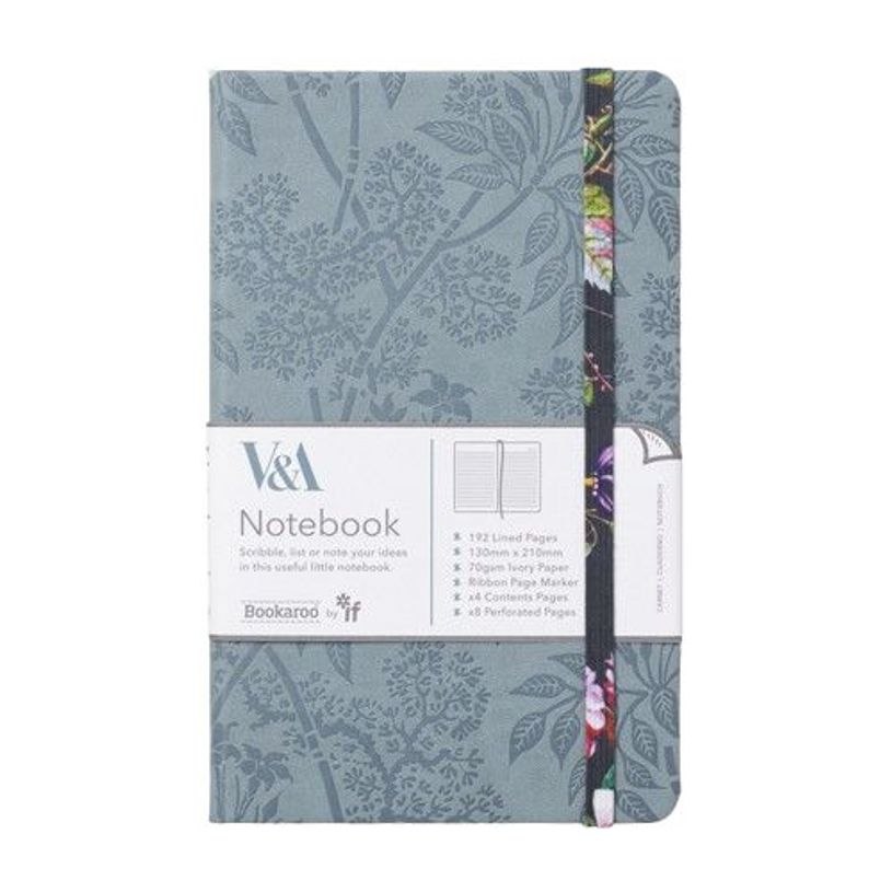 5035393495022-Bookaroo - Carnet de notes - A5 - floral noir--0