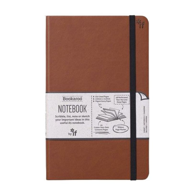 5035393432065-Bookaroo - Carnet de notes - A5 - marron--0