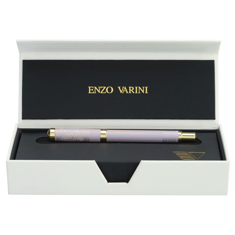 3219918220173-Roller ENZO VARINI "Palazzo Greek Colonnes" coloris rose & violet--0