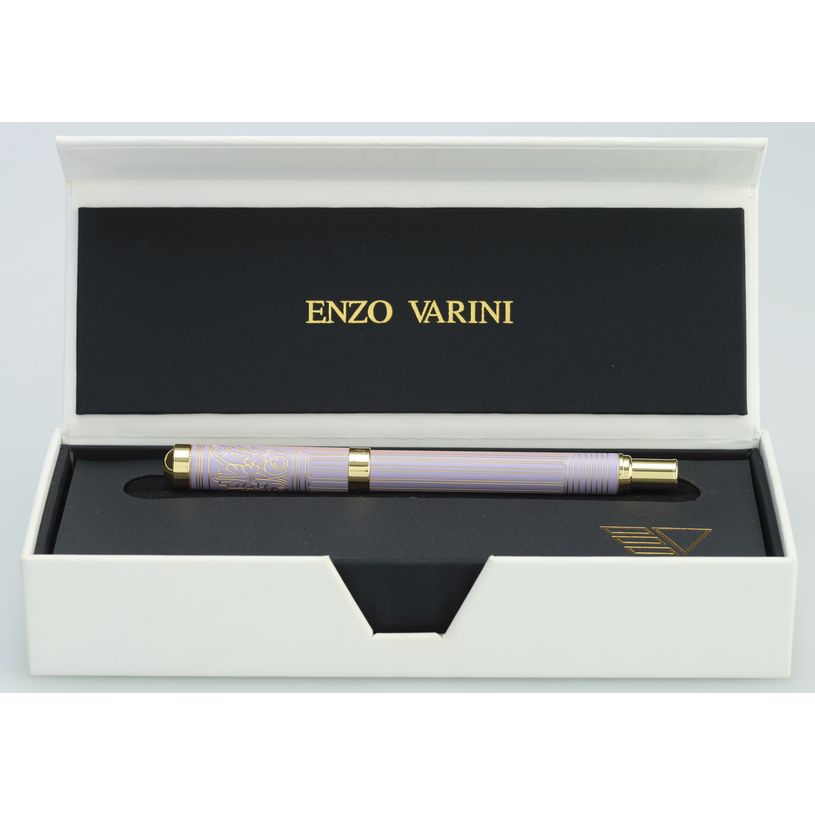 3219918220173-Roller ENZO VARINI "Palazzo Greek Colonnes" coloris rose & violet--5