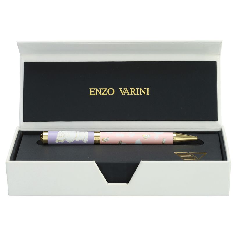 3219918250187-Bille ENZO VARINI "Palazzo Greek Têtes" coloris rose & violet--0