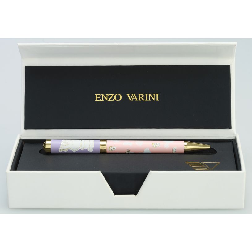 3219918250187-Bille ENZO VARINI "Palazzo Greek Têtes" coloris rose & violet--4