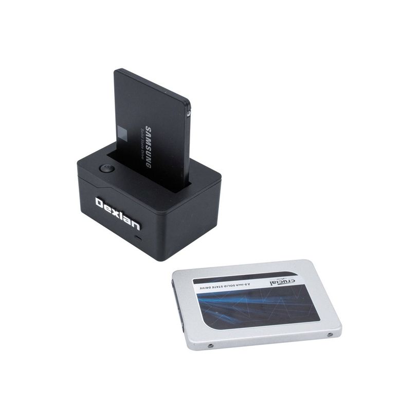 3548387380256-Dexlan - Station d'accueil HDD/SSD - baies : 1 - 2.5" - SATA 6Gb/s - USB 3.0 - noir-P_405254125_5-1