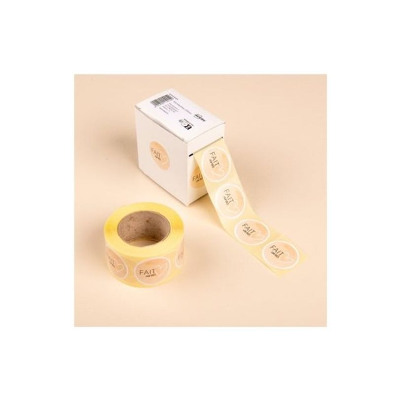 5014702151149-Avery - 500 Etiquettes Fait avec Amour - Adhésif décoratif - rond - 35 mm diametre - pap-P_405254135_3-2