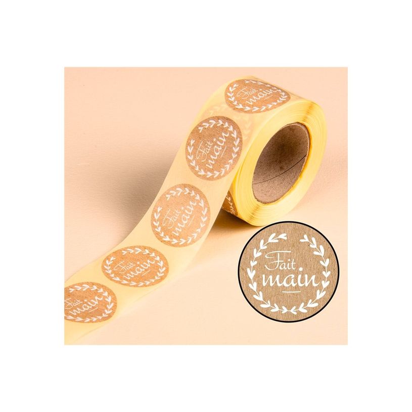 5014702151156-Avery - 500 Etiquettes Fait main - Adhésif décoratif - rond - 35 mm diametre - papier-P_405254137_4-0