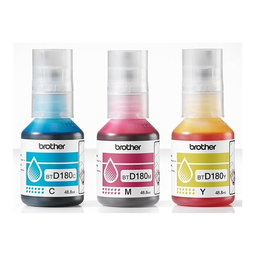 4977766838931-Brother BTD180- Pack de 3 - jaune, cyan, magenta - original - recharge d'encre-P_405254970_2-0