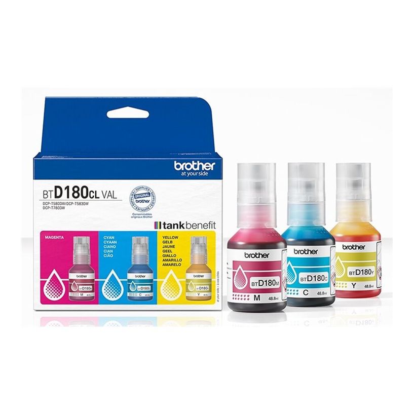 4977766838931-Brother BTD180- Pack de 3 - jaune, cyan, magenta - original - recharge d'encre-P_405254970_3-1