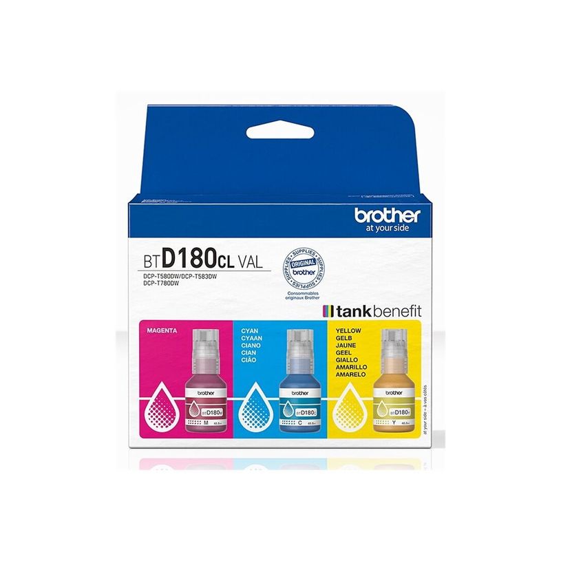 4977766838931-Brother BTD180- Pack de 3 - jaune, cyan, magenta - original - recharge d'encre-P_405254970_4-2