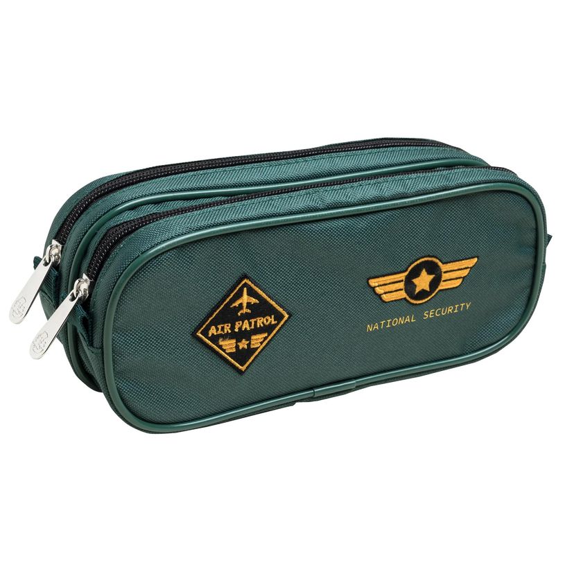 3130630528807-Exacompta - Trousse rectangle Airborne 2 compartiments couleurs assorties--0