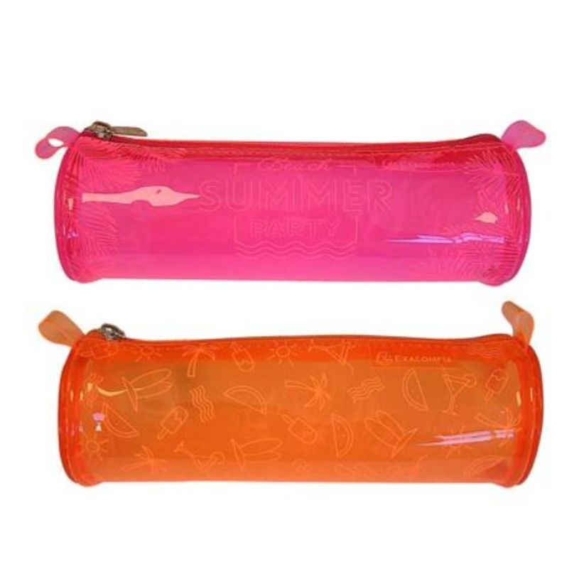 3037920528007-Exacompta - Trousse ronde Néon PVC fluo couleurs assorties--0