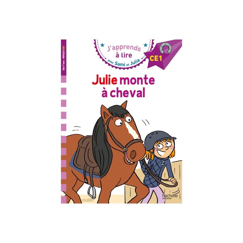 9782017265382-Julie monte à cheval - J'apprends à lire avec Sami et Julie - CE1 - par Bonté Thérèse-P_405255197_1-0