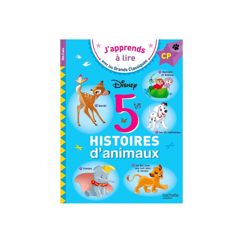 9782017269052-Disney - 5 histoires d'animaux - J'apprends à lire avec les Grands Classiques - CP - par -P_405255233_1-0