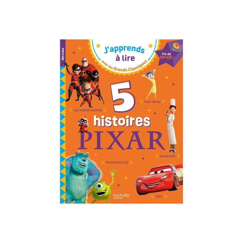 9782017266990-Disney - 5 histoires PIXAR - J'apprends à lire avec les Grands Classiques - CP/CE1 - par -P_405255234_1-0